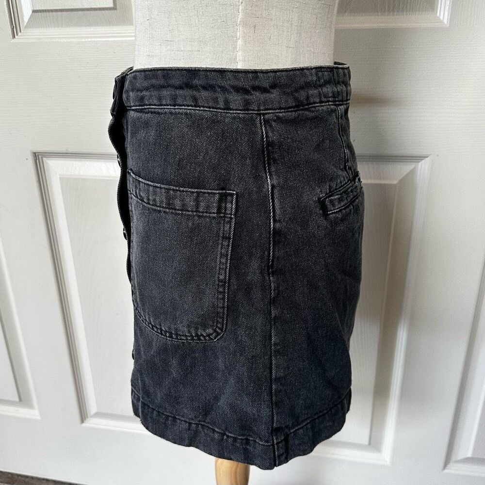 Free People Don’t Get Me Wrong black denim skirt size 27 - Picture 9 of 12